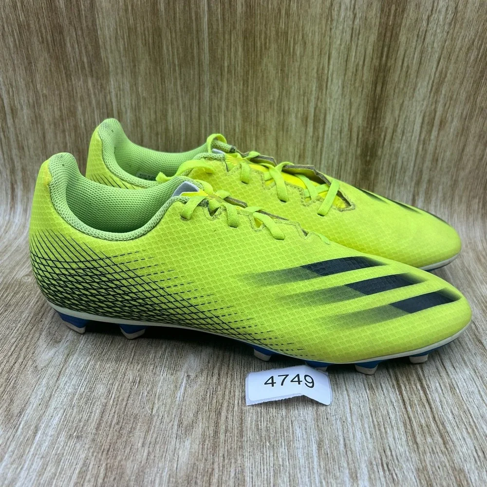 Adidas X Ghosted.4 FG Men's Size 10.5 Soccer Cleats Neon Yellow Black‎ Football